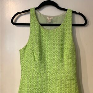 J Crew neon racerback tweed shift dress sz 2 versatile for office or wedding